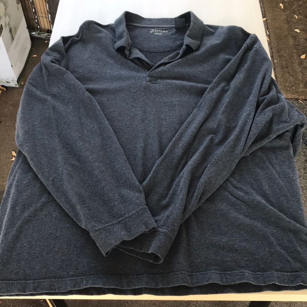 3XL St. John’s Bay Gray Sueded Polo